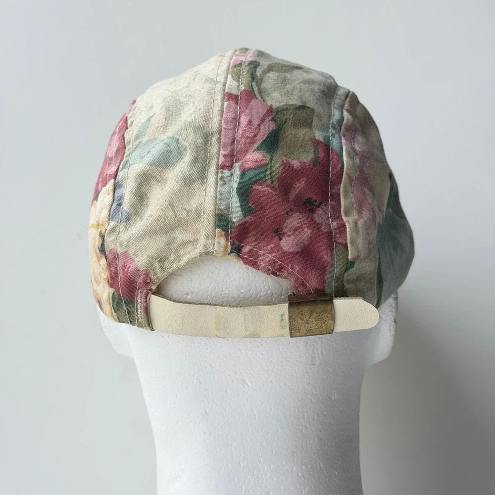 Vintage EMI Floral Panel Hat OSFA Strapback 80s Outdoor Boulder Colorado